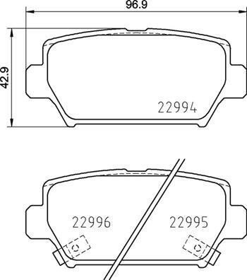BREMBO Brake pad set P 54 062 - Brake Pads
