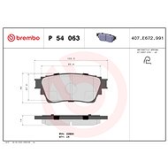 BREMBO Brake pad set P 54 063 - Brake Pads
