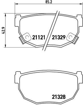 BREMBO Brake pad set P 56 010 - Brake Pads