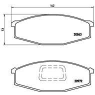 BREMBO Brake pad set P 56 012 - Brake Pads