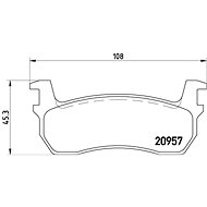 BREMBO Brake pads P 56 013 - Brake Pads
