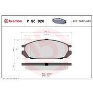BREMBO Brake pad set P 56 020 - Brake Pads