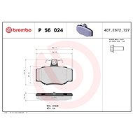 BREMBO Brake pad set P 56 024 - Brake Pads