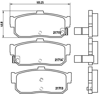 BREMBO Brake pad set P 56 029 - Brake Pads