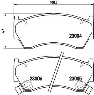 BREMBO Brake pad set P 56 033 - Brake Pads