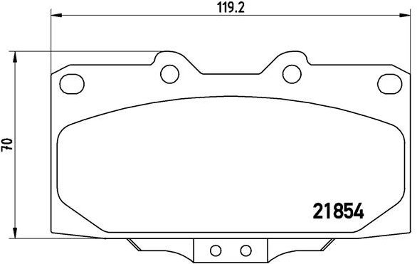 BREMBO Brake pad set P 56 034 - Brake Pads