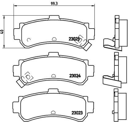 BREMBO Brake pads P 56 035 - Brake Pads