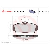 BREMBO Brake pad set P 56 036 - Brake Pads