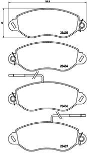 BREMBO Brake pad set P 56 042 - Brake Pads