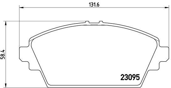 BREMBO Brake pad set P 56 044 - Brake Pads