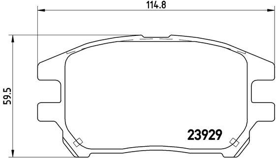 BREMBO Brake pad set P 56 050 - Brake Pads