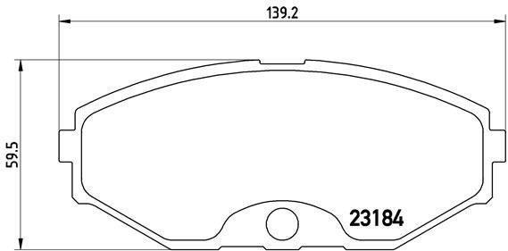 BREMBO Brake pads P 56 052 - Brake Pads