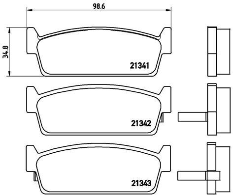 BREMBO Brake pad set P 56 053 - Brake Pads