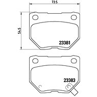 BREMBO Brake pad set P 56 054 - Brake Pads