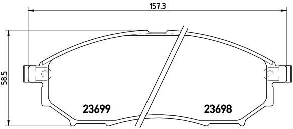 BREMBO Brake pad set P 56 058 - Brake Pads
