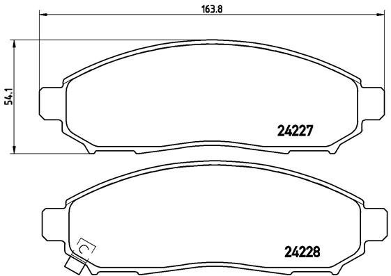 BREMBO Brake pad set P 56 059 - Brake Pads