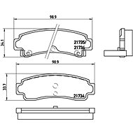 BREMBO Brake pad set P 56 063 - Brake Pads
