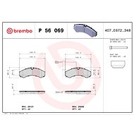 BREMBO Brake pad set P 56 069 - Brake Pads