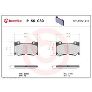 BREMBO Brake pad set P 56 089 - Brake Pads