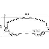 BREMBO Brake pad set P 56 100 - Brake Pads