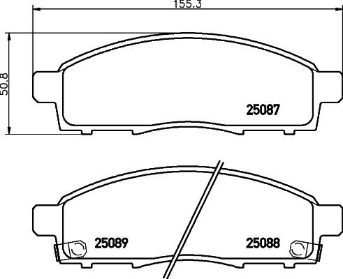 BREMBO Brake pad set P 56 102 - Brake Pads