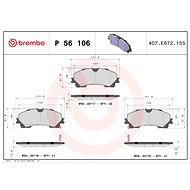 BREMBO Brake pad set P 56 106 - Brake Pads