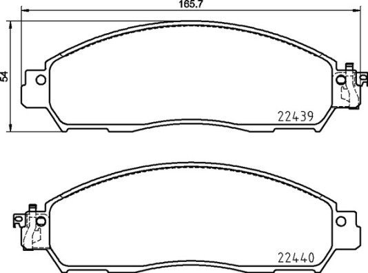 BREMBO Brake pad set P 56 120 - Brake Pads