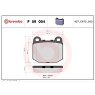 BREMBO Brake pad set P 59 004 - Brake Pads