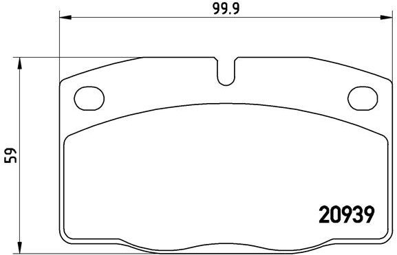 BREMBO Brake pad set P 59 005 - Brake Pads