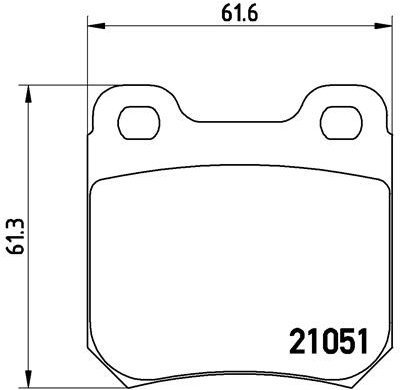 BREMBO Brake pad set P 59 010 - Brake Pads