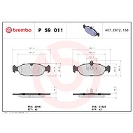 BREMBO Brake pad set P 59 011 - Brake Pads