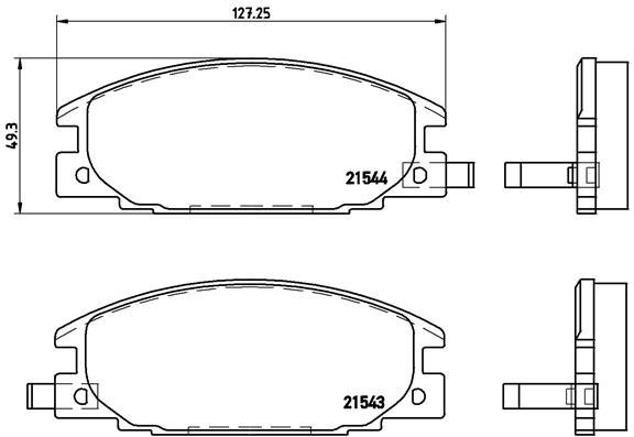 BREMBO Brake pad set P 59 015 - Brake Pads
