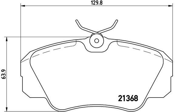 BREMBO Brake pad set P 59 016 - Brake Pads
