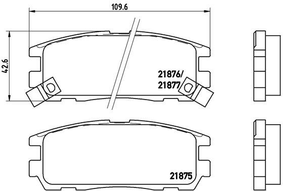 BREMBO Brake pad set P 59 021 - Brake Pads