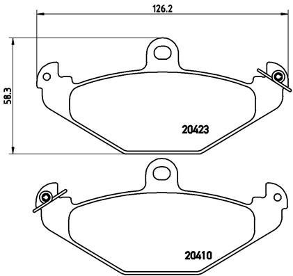 BREMBO Brake pad set P 59 026 - Brake Pads