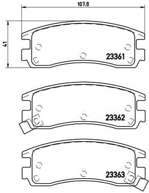 BREMBO Brake pad set P 59 027 - Brake Pads