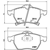 BREMBO Brake pad set P 59 029 - Brake Pads