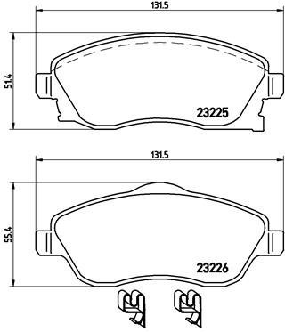 BREMBO Brake pad set P 59 036 - Brake Pads