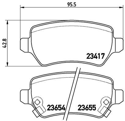 BREMBO Brake pad set P 59 038 - Brake Pads