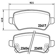 BREMBO Brake pad set P 59 038X - Brake Pads