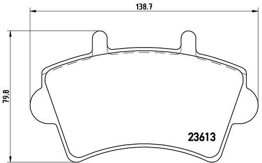 BREMBO Brake pad set P 59 039 - Brake Pads