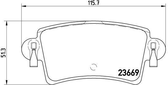 BREMBO Brake pad set P 59 040 - Brake Pads