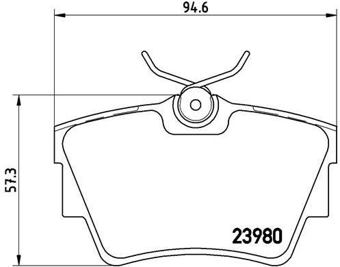 BREMBO Brake pad set P 59 041 - Brake Pads