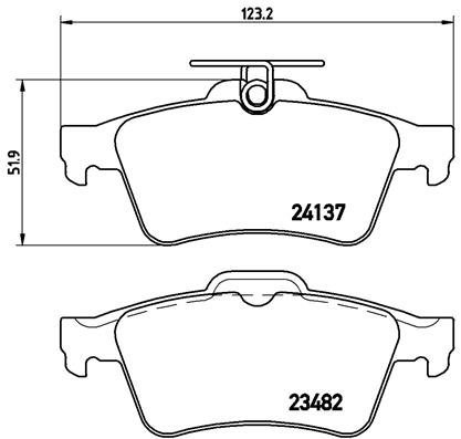 BREMBO Brake pad set P 59 042X - Brake Pads