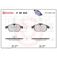 BREMBO Brake pad set P 59 043 - Brake Pads