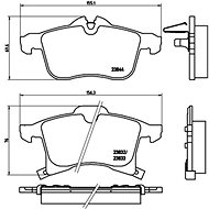 BREMBO Brake pad set P 59 045X - Brake Pads