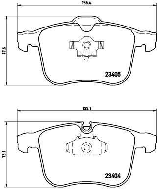 BREMBO Brake pad set P 59 046 - Brake Pads