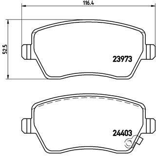 BREMBO Brake pad set P 59 050 - Brake Pads