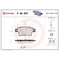 BREMBO Brake pad set P 59 057 - Brake Pads