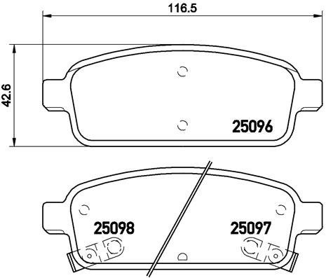 BREMBO Brake pad set P 59 080 - Brake Pads